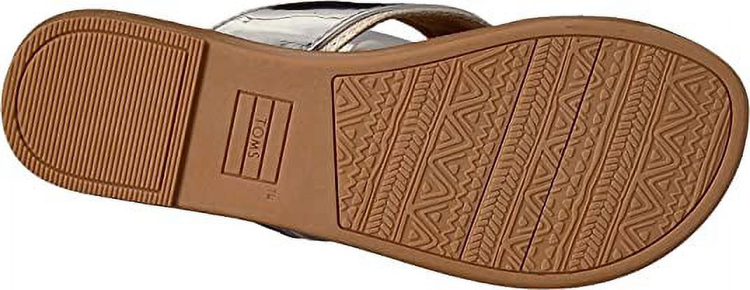 TOMS Kids Girl's Viv (Little Kid/Big Kid) Silver Specchio 12 Little Kid M