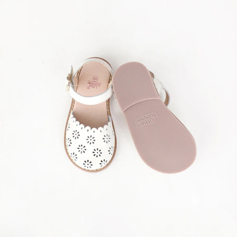 Eiley Leather cutout Sandals - ready to ship