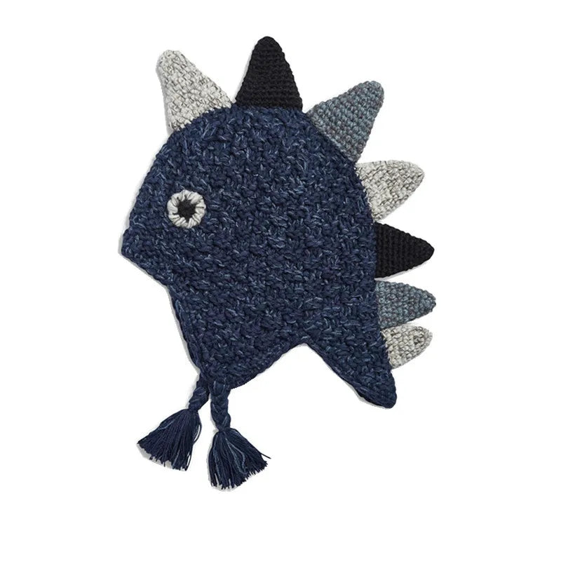 Crochet hats - dinosaur and Unicorn