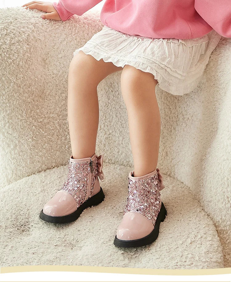 Bailey bling bow boots