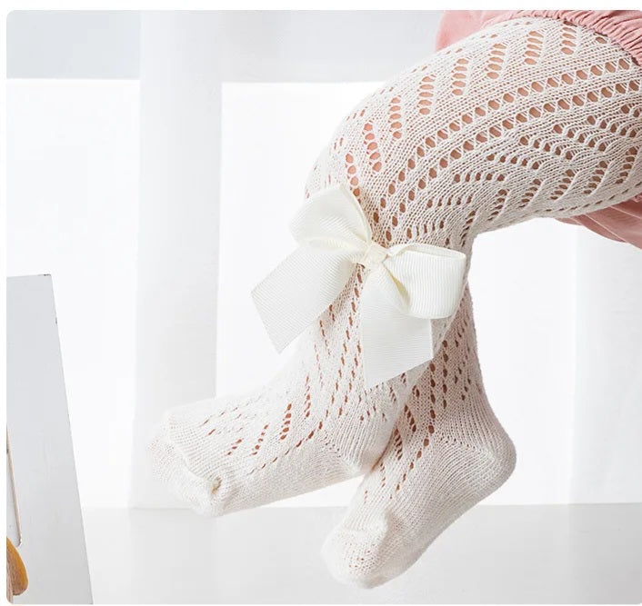 Crochet bow tights