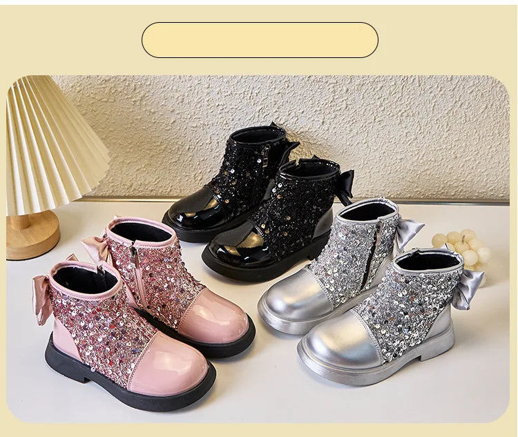 Bailey bling bow boots