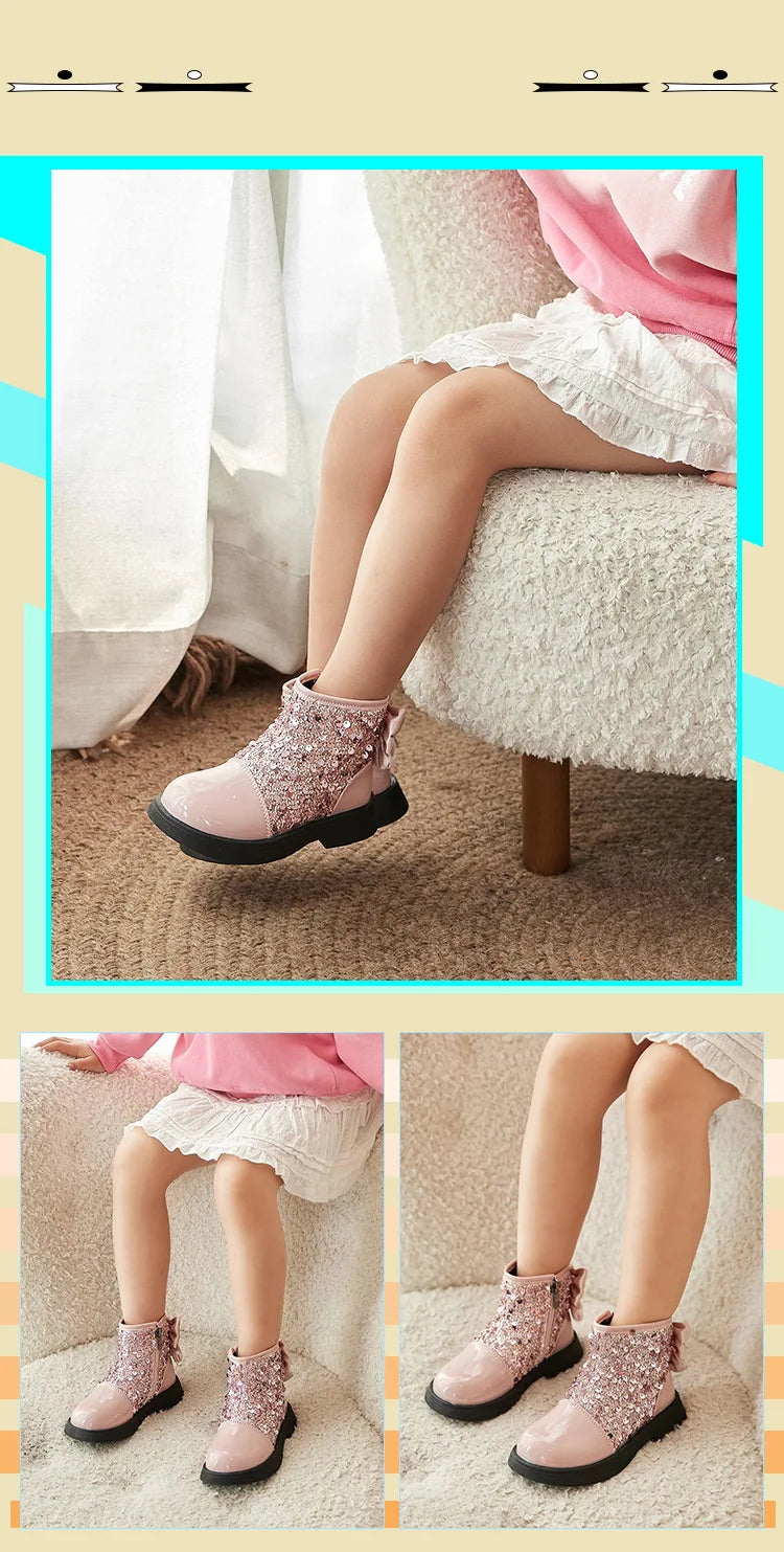 Bailey bling bow boots