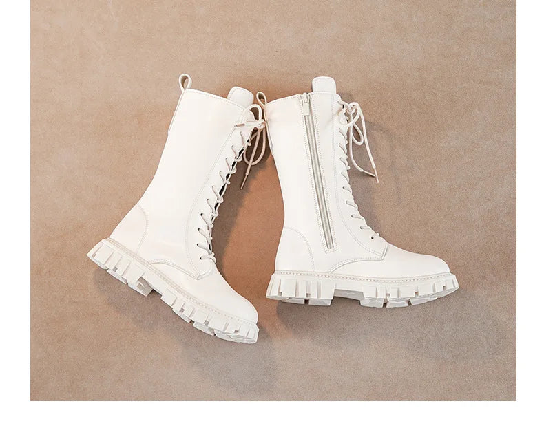 Kpop hunter tall combat boots