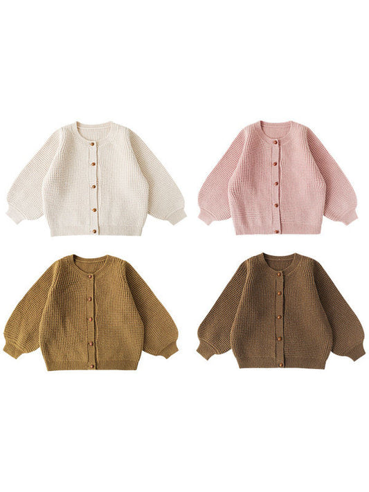 Bishop sleeve knit cardigan