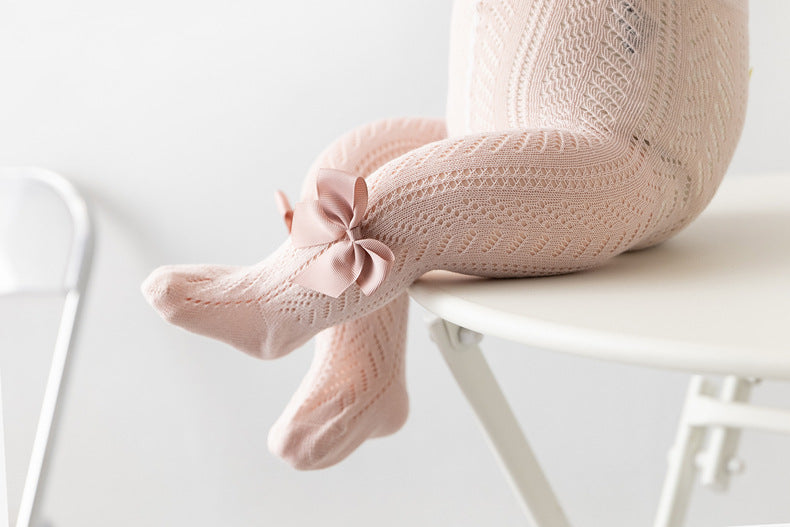Crochet bow tights