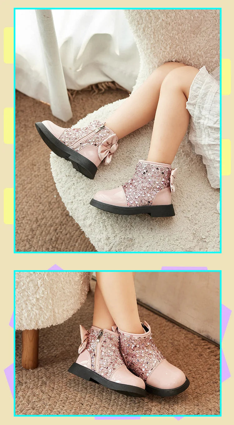 Bailey bling bow boots