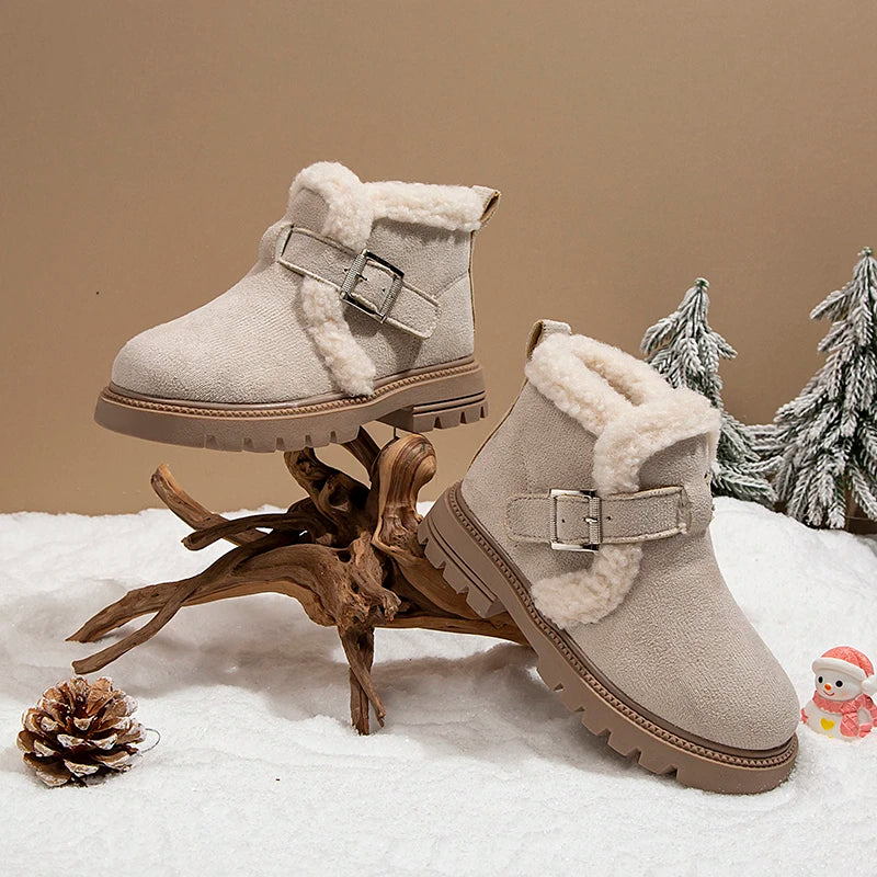 Sherpa Winter buckle boots