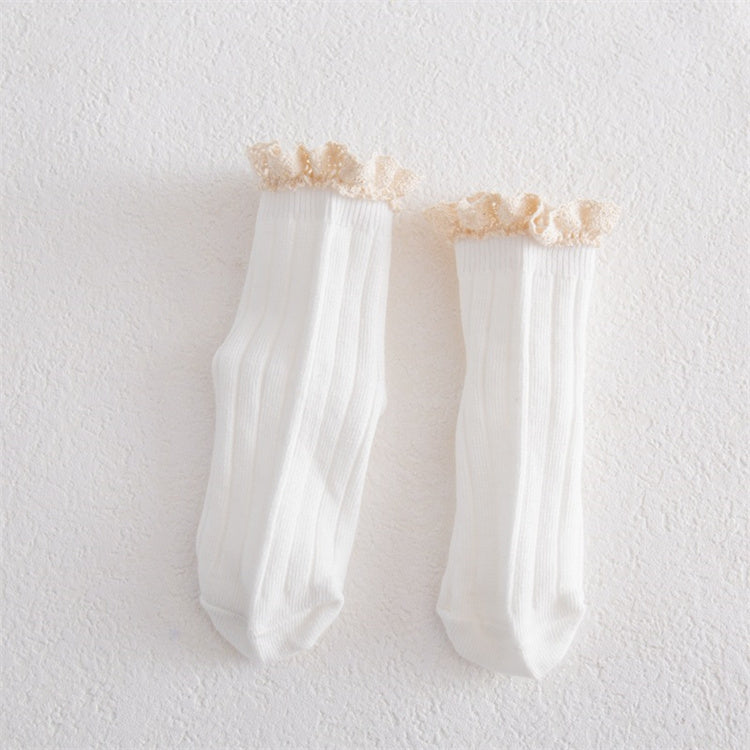 Fall lace top ankle socks