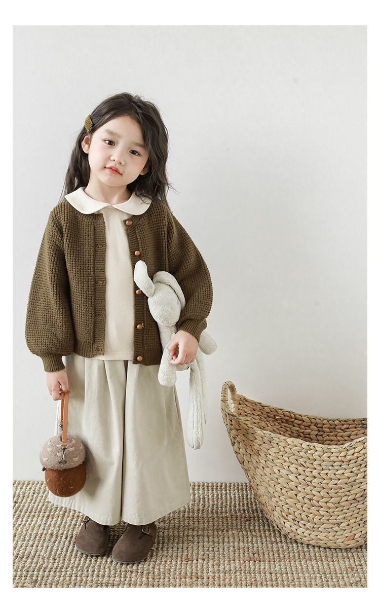 Bishop sleeve knit cardigan