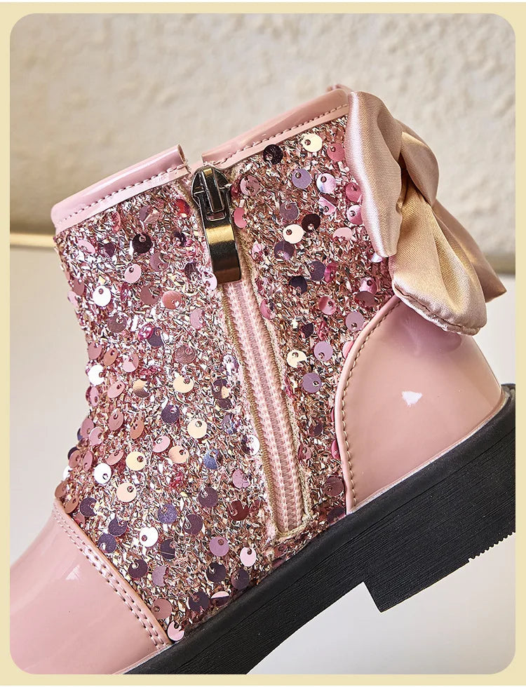 Bailey bling bow boots