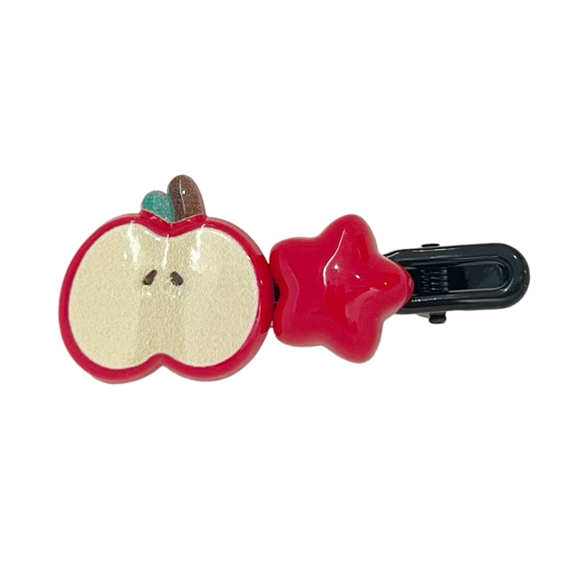 Apple hair clips