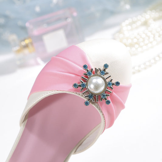Pretty Pearl princess shoes with heels