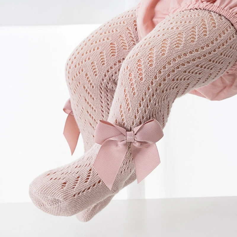 Crochet bow tights