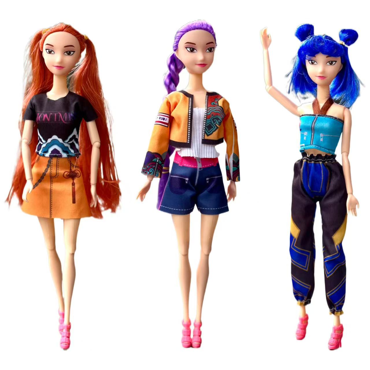 Kpop demon hunter dolls 3 piece set ready to ship