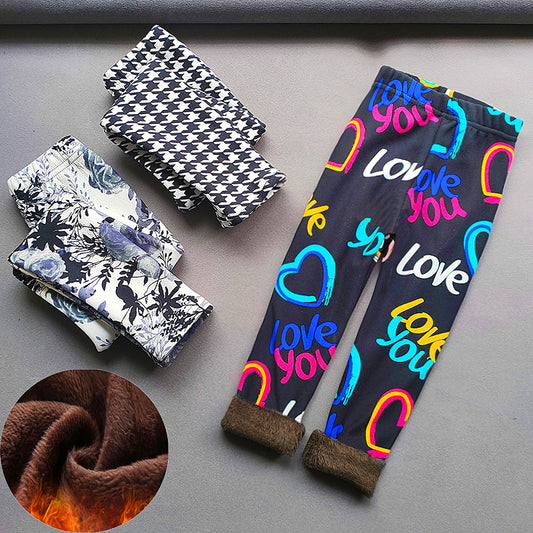 Fleece lined leggings (Prints)