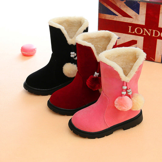 Pom pom bling boots