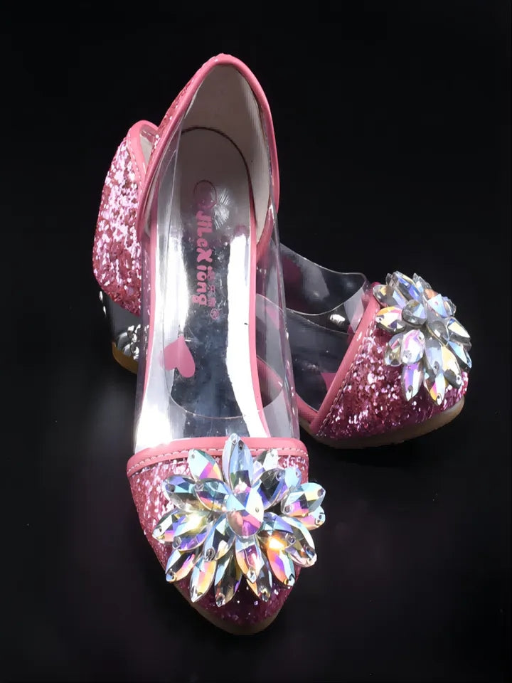 Glass slipper princess shoes