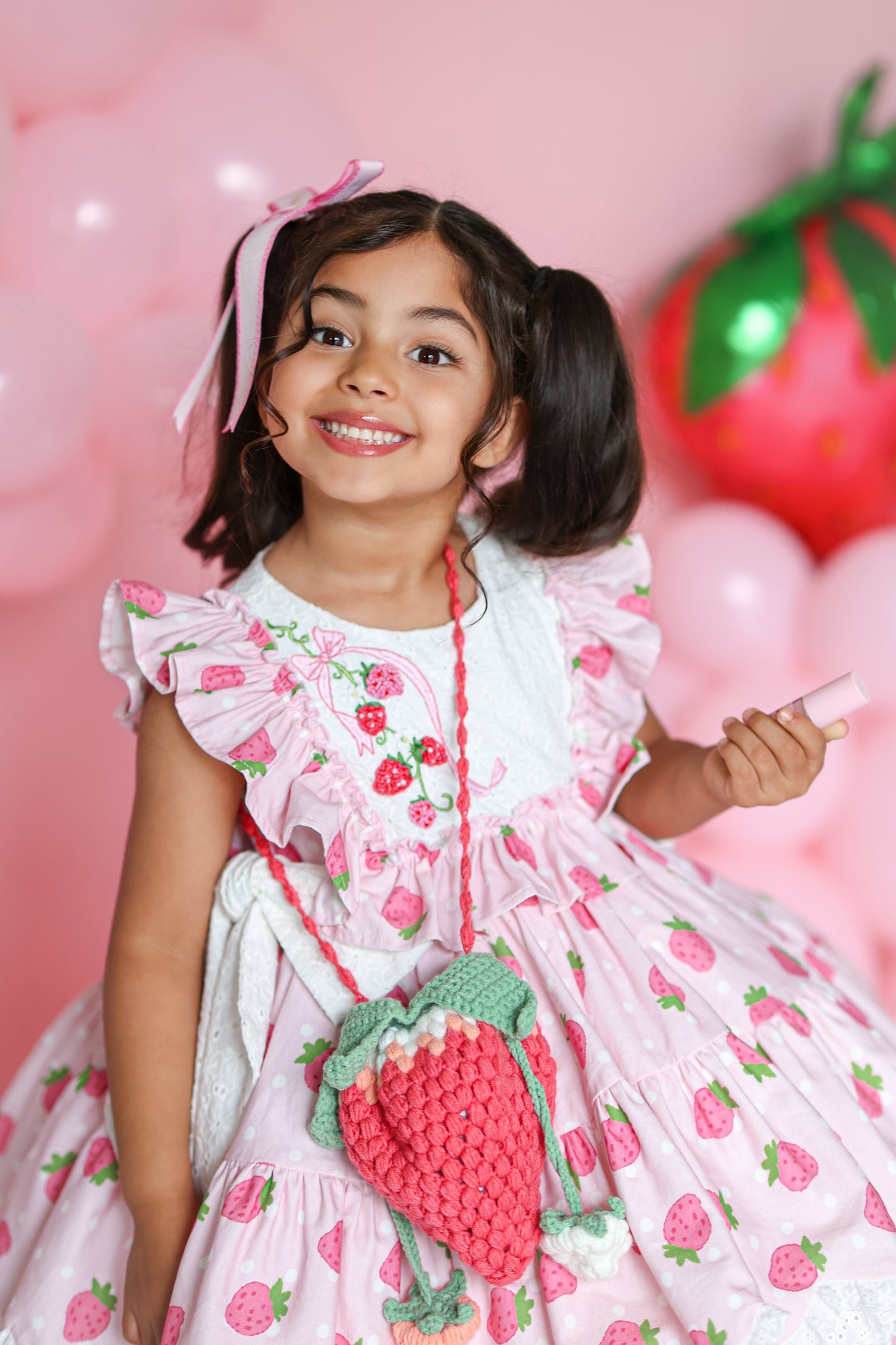 Handmade Strawberry crochet bag