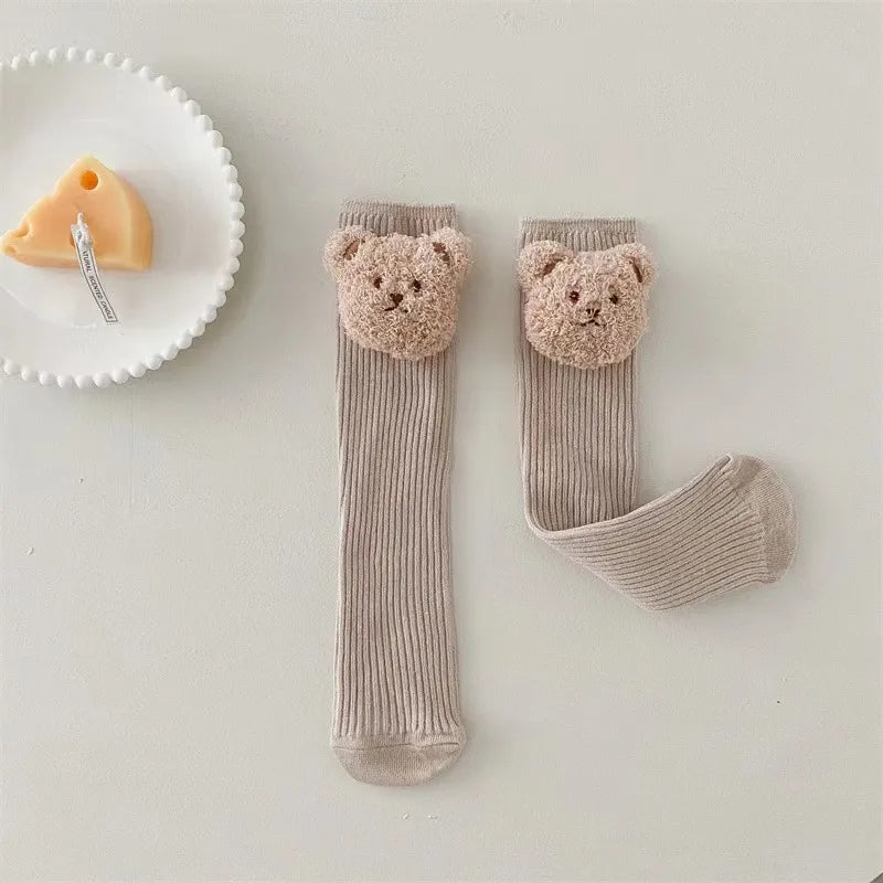 Teddy bear face socks