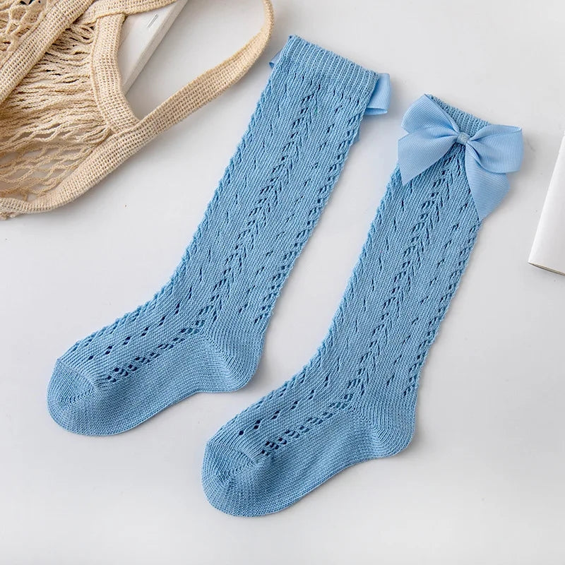Bow crochet Socks