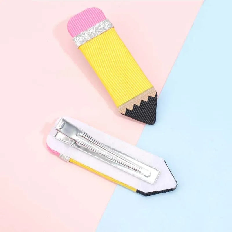 Pencil hair clips