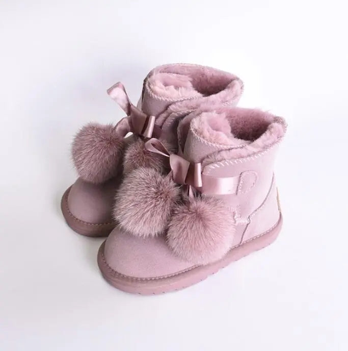 Aspen short pom pom boots