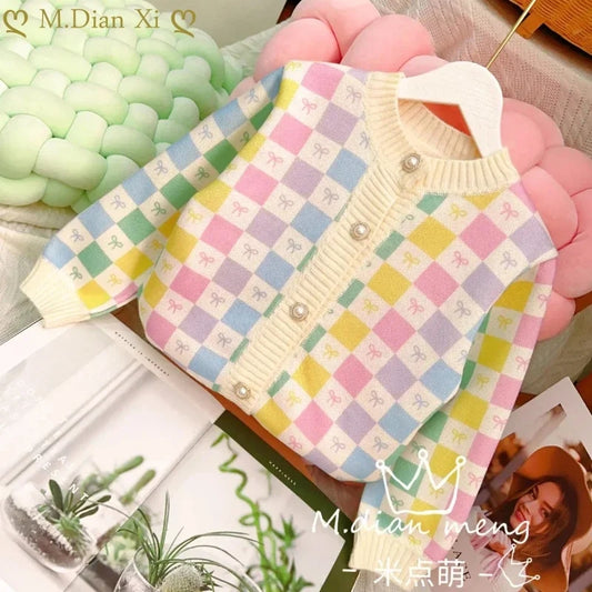 Emma button up cardigan (bows, strawberry, flowers)