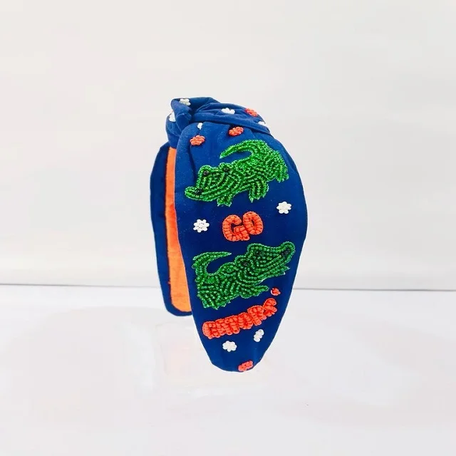 Handcrafted Beaded headband - Sports