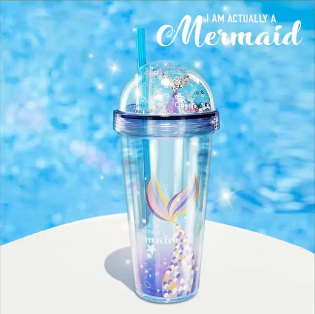 Mermaid double wall tumbler