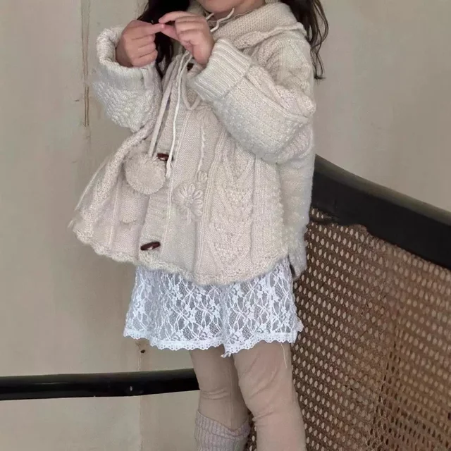 Vintage pom pom cardigan
