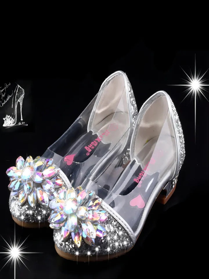 Glass slipper princess shoes
