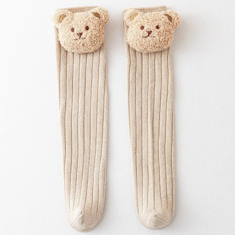 Teddy bear face socks
