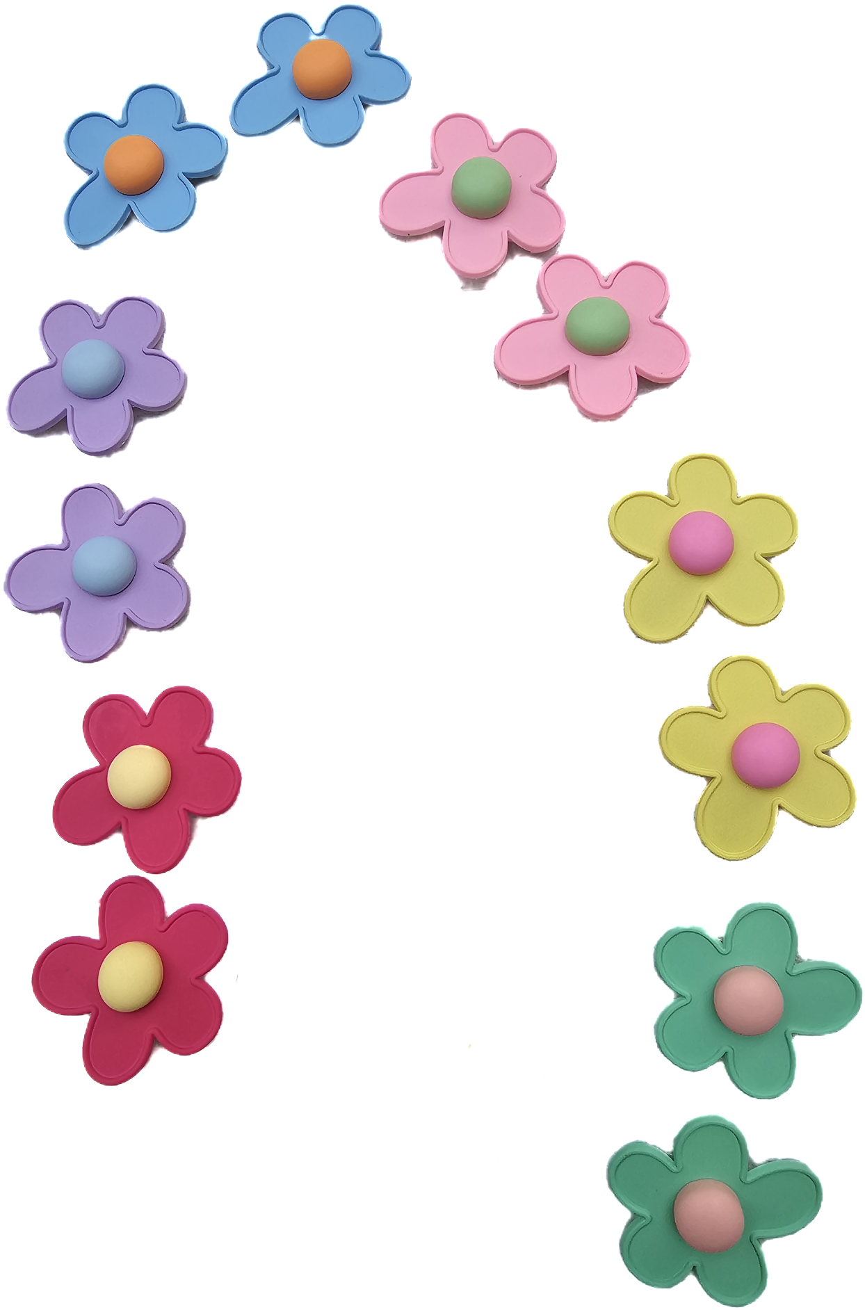 Flower Power hair clips
