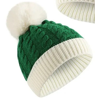 Ashlee's toboggan pom beanie hat