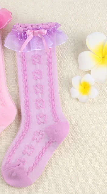 Butterfly Lace Knee high Sock