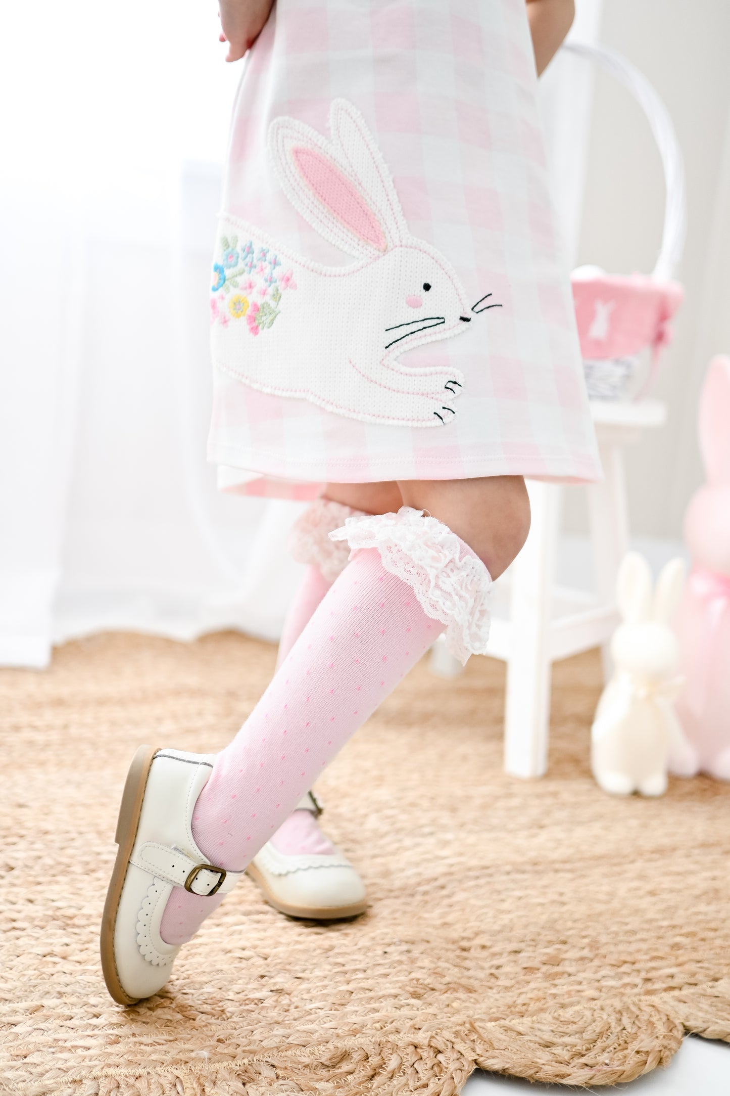 Bunny Lace Double Ruffle Socks