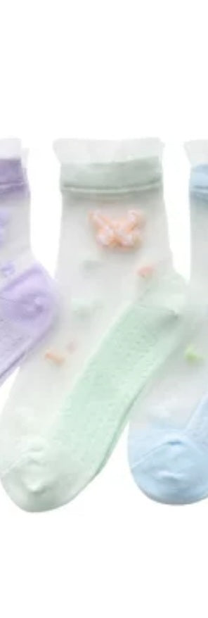 Butterfly Sheer Ankle Sock