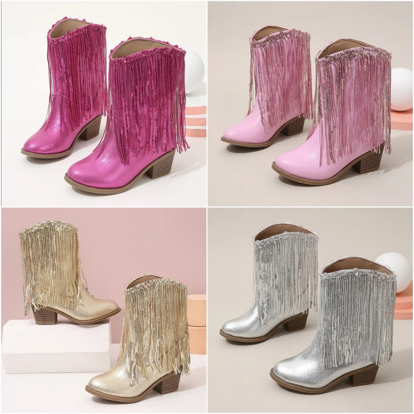 Sadie Fringe Cowgirl Boots RTS