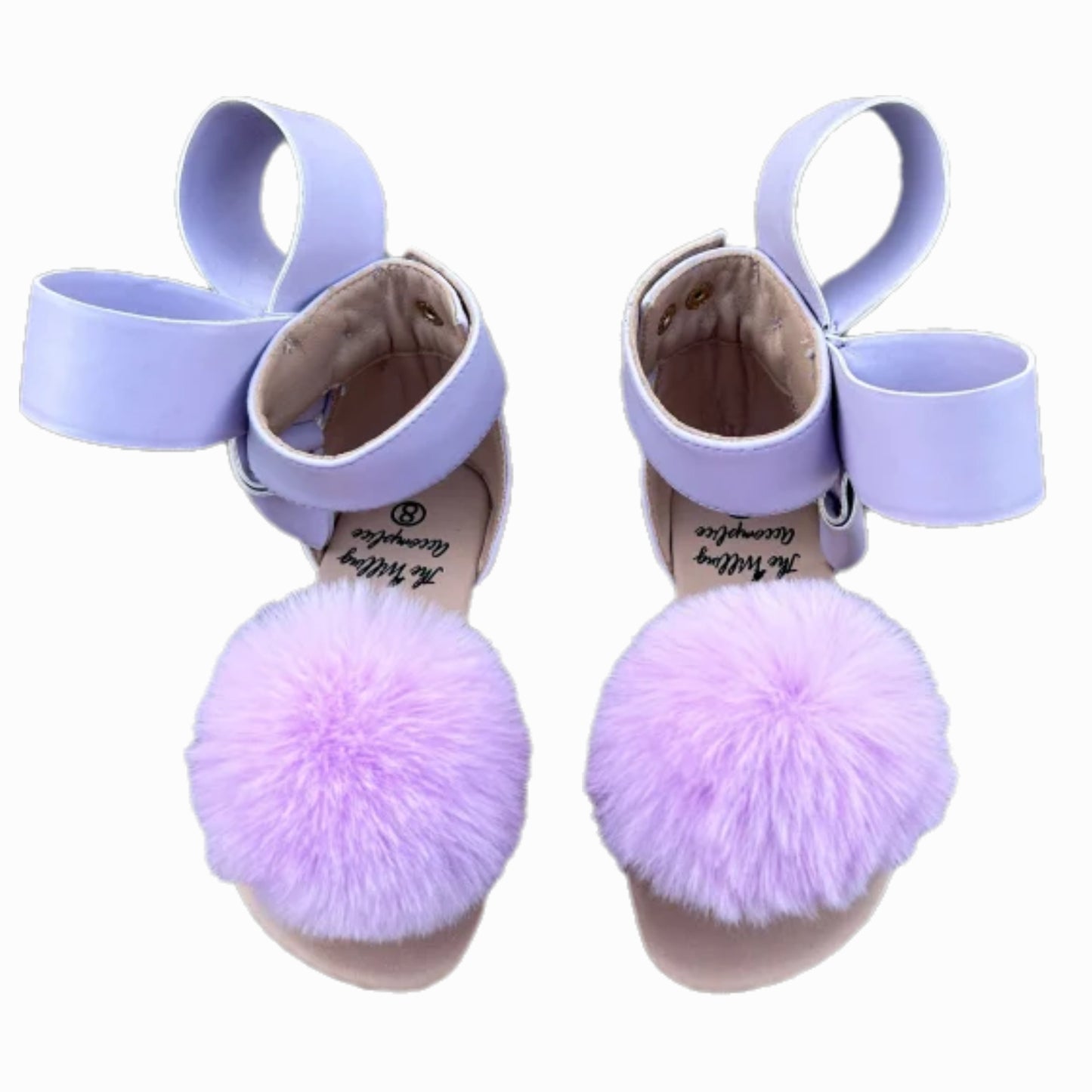 Natalie Bow Sandal Lavender pom pom