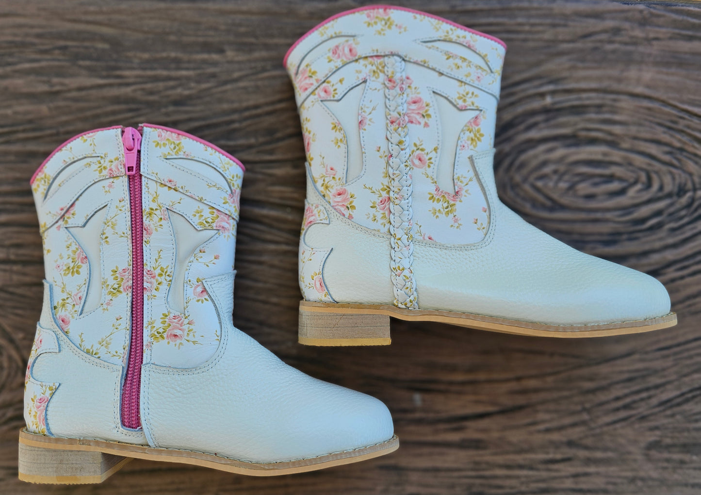 Braided floral cowboy boots - Kids and Adult