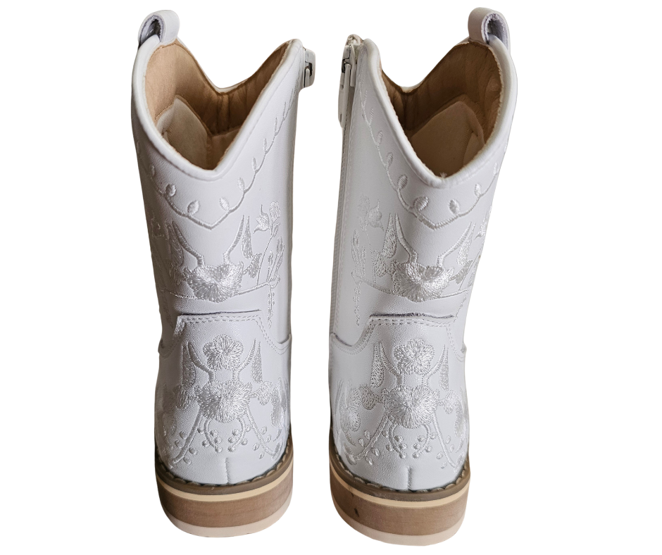 Embroidered floral cowboy boots Mom and me match