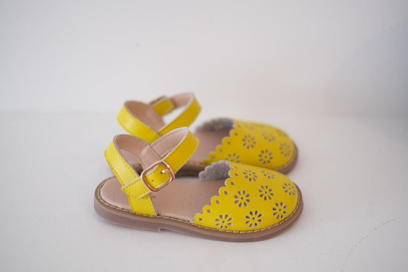 Eiley Leather cutout Sandals - ready to ship