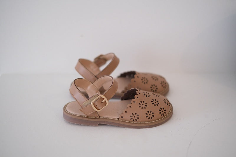 Eiley Leather cutout Sandals - ready to ship