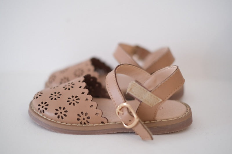 Eiley Leather cutout Sandals - ready to ship