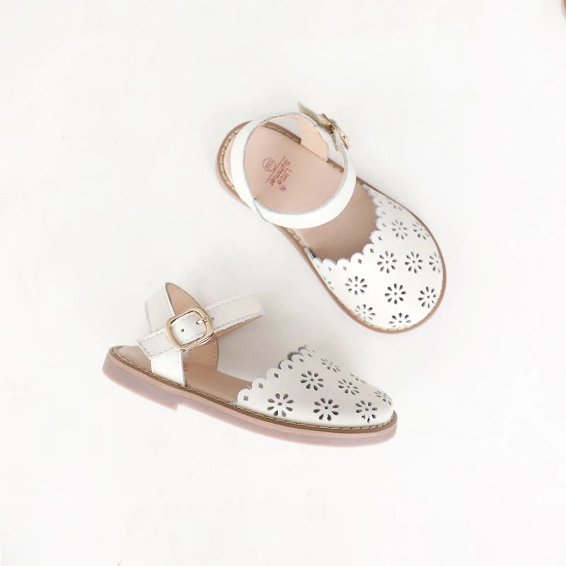 Eiley Leather cutout Sandals - ready to ship
