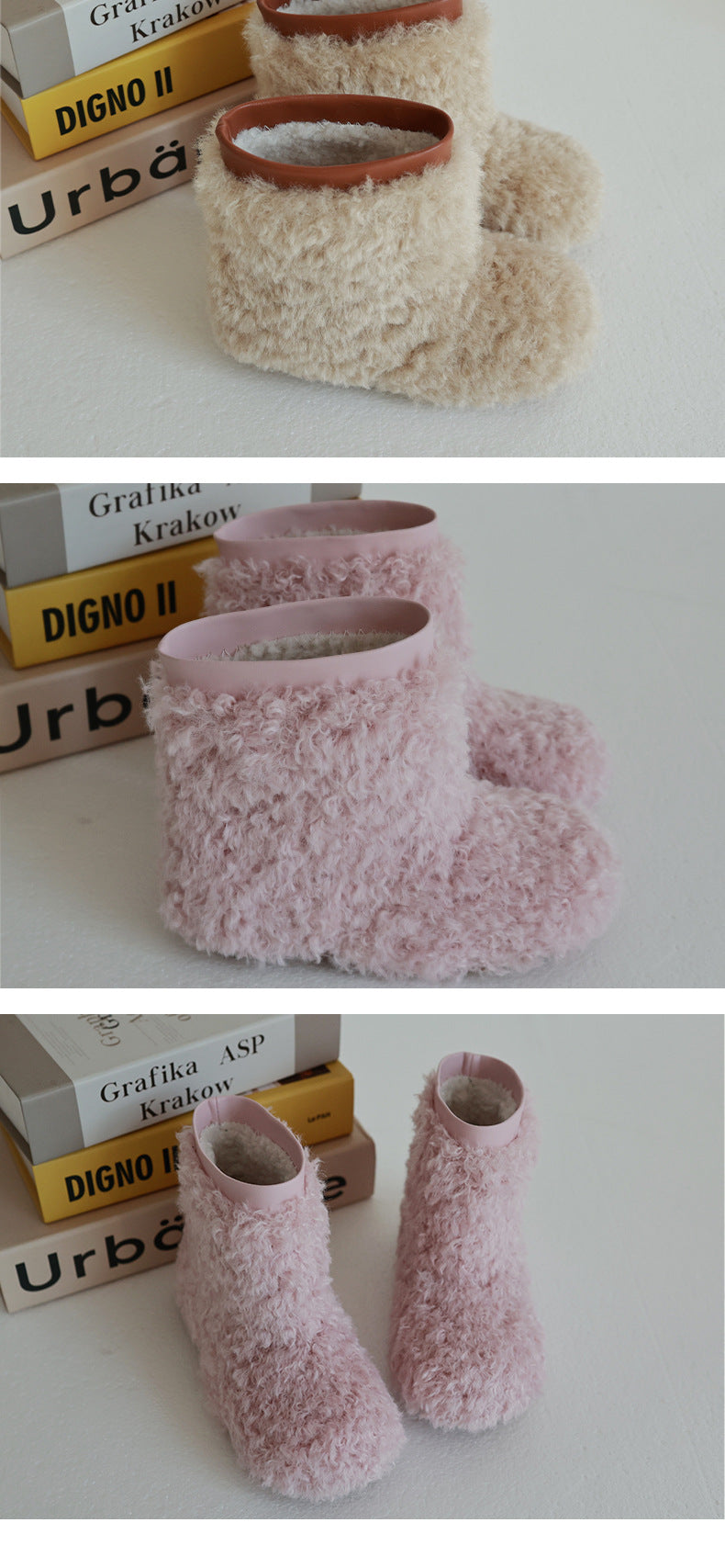 Muriel furry bear boots