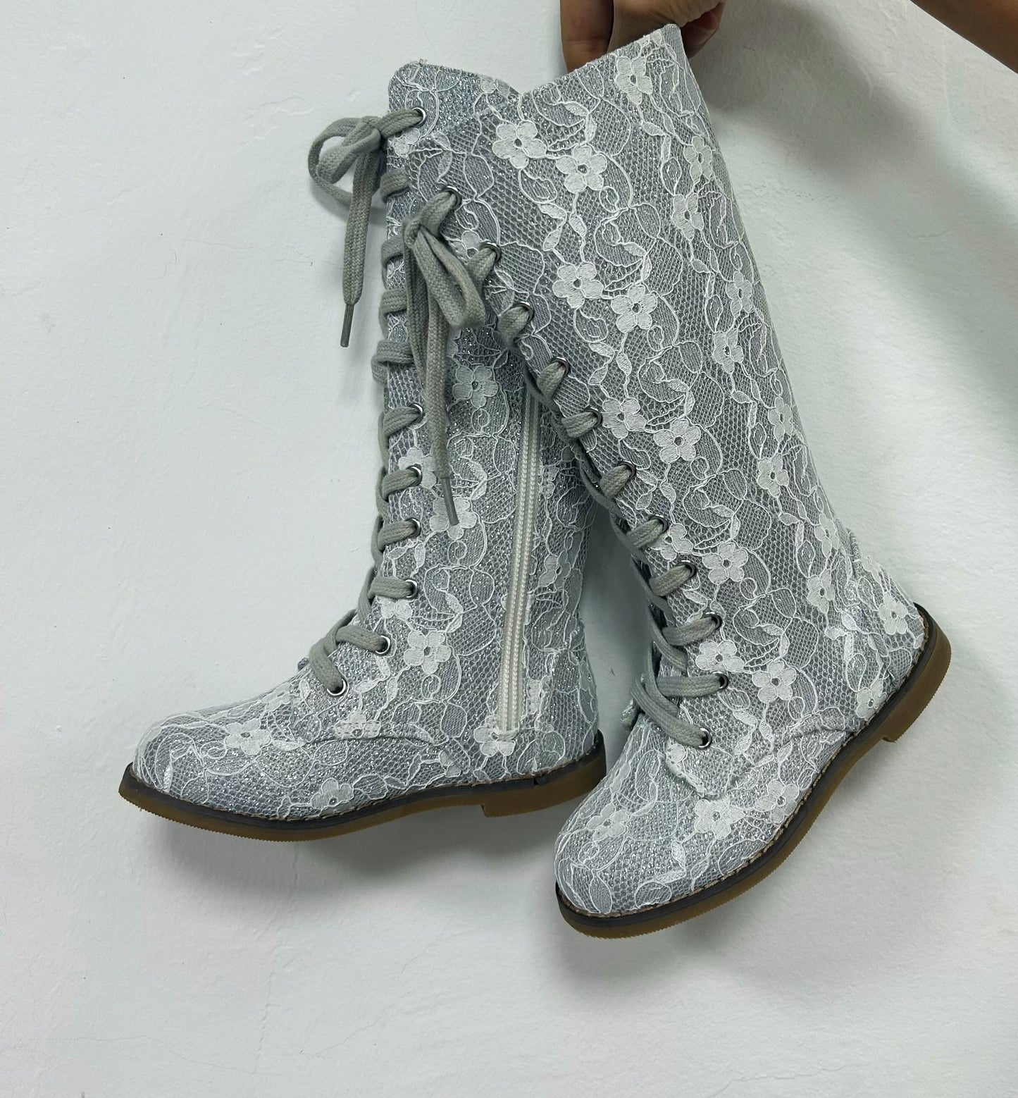 Tall Lace Boots