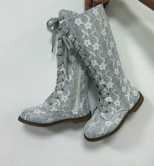 Luxe Tall Lace Boots - ready to ship