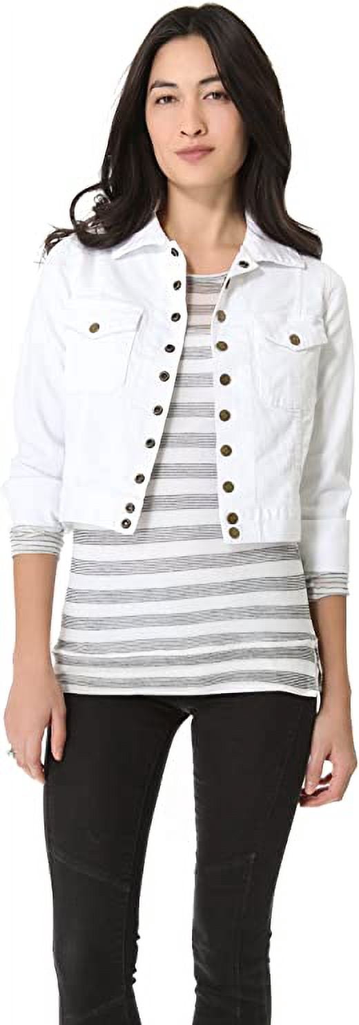 Current/Elliott Women's The Snap Jacket, Sugar, 2